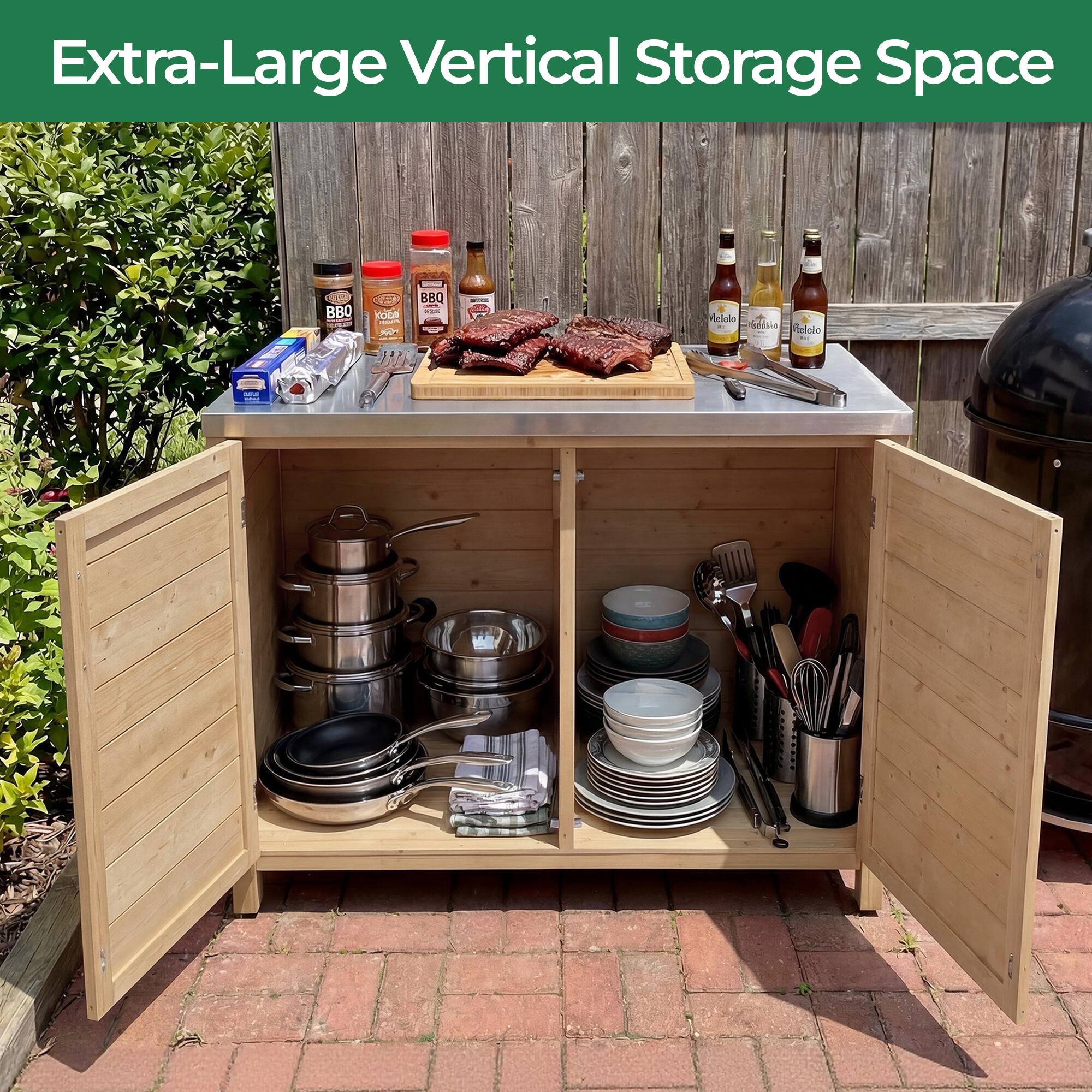 Extra-Large Vertical Storage Space
