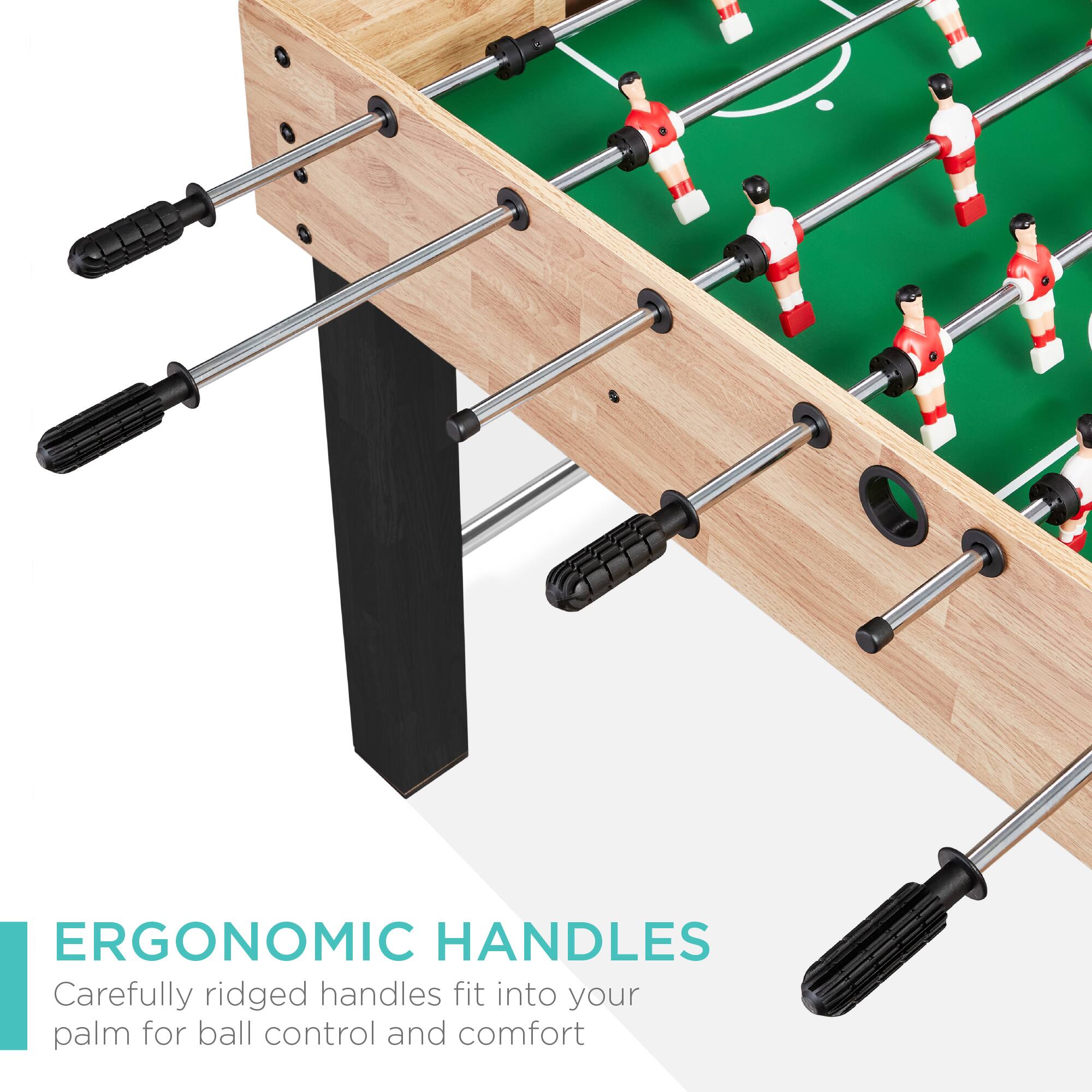 ERGONOMIC HANDLES
Carefully ridged handles fit into your palm for ball control and comfort.