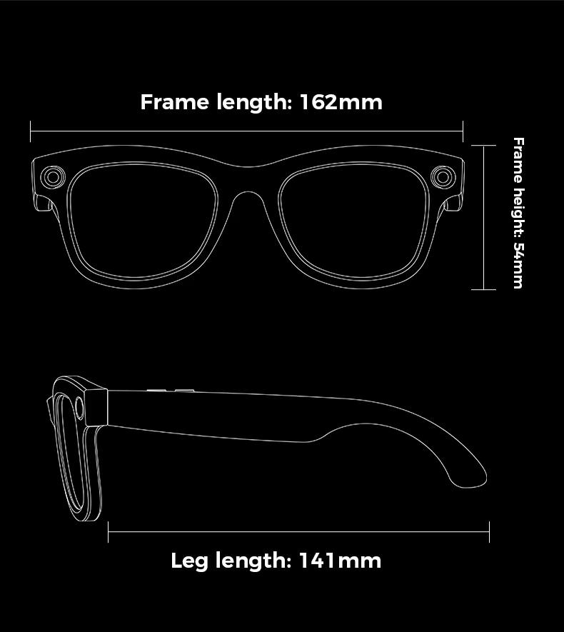 Frame length: 162mm  
Frame height: 54mm  
Leg length: 141mm