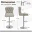 Dimension: 26.5"-34.5" Max Load Capacity: 330 lbs Suitable Table Height: 17" 13.5" 16.5" 18" 4" 38"-46" 26.5"-34.5" 9.5"-17.5" 16.5" 20" Please note that color difference may occur between different light and monitor.