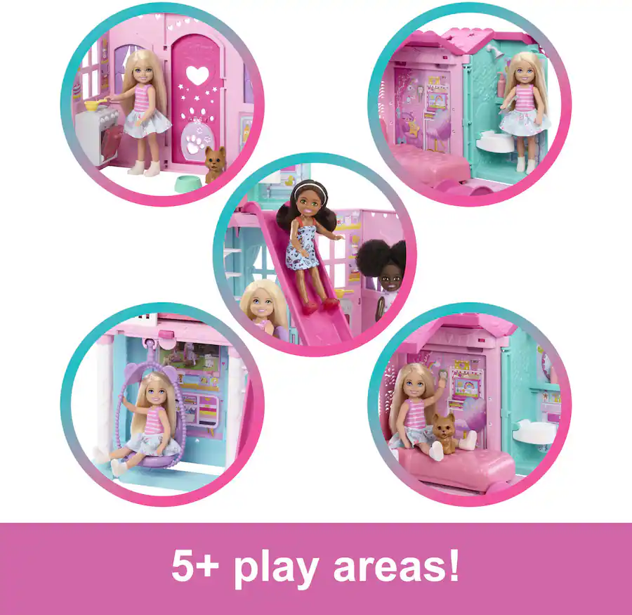 Mattel Barbie Barbie Club Chelsea Pop Up House, Blonde Doll
