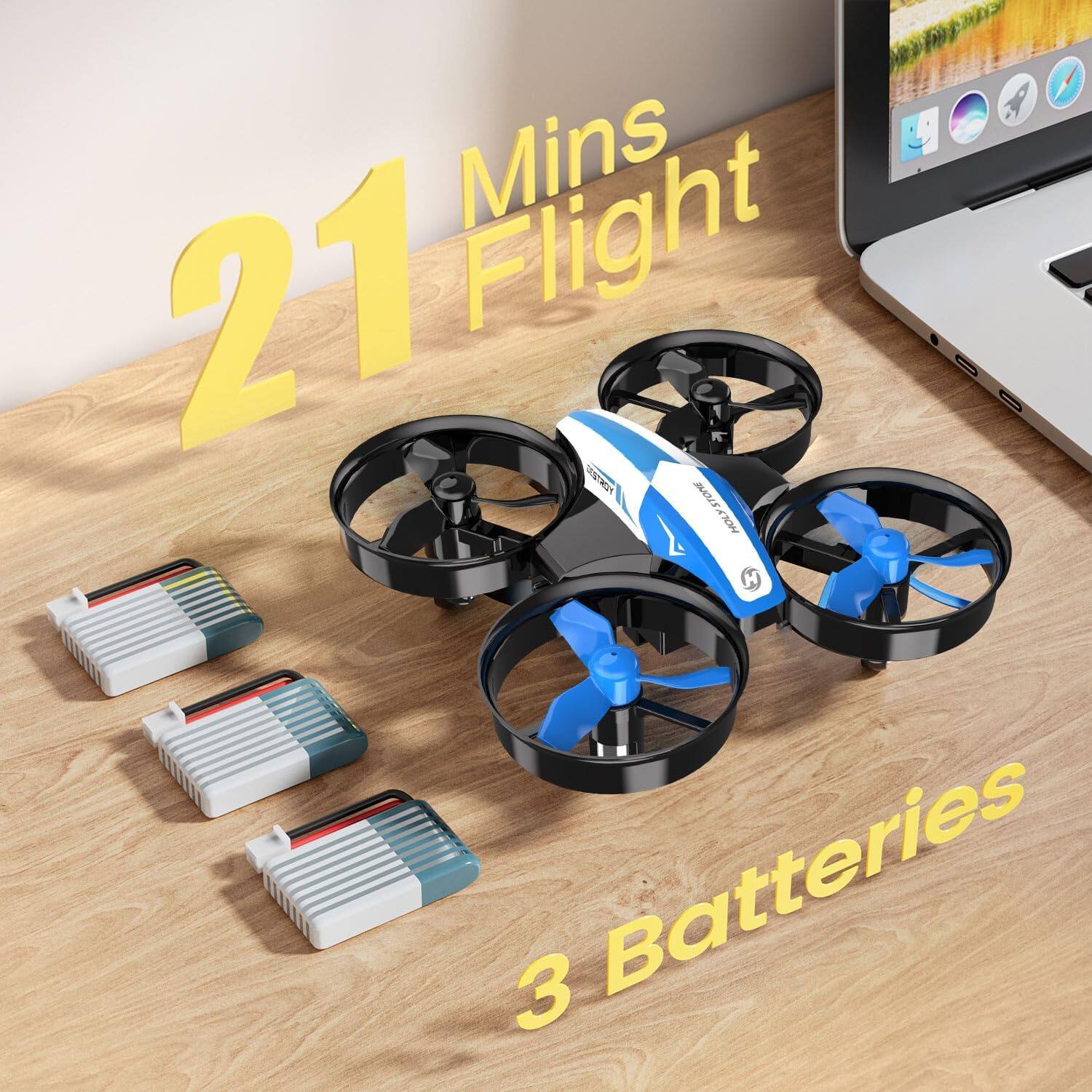 21 Mins Flight  
DESTROY STONE HOLY  
3 Batteries