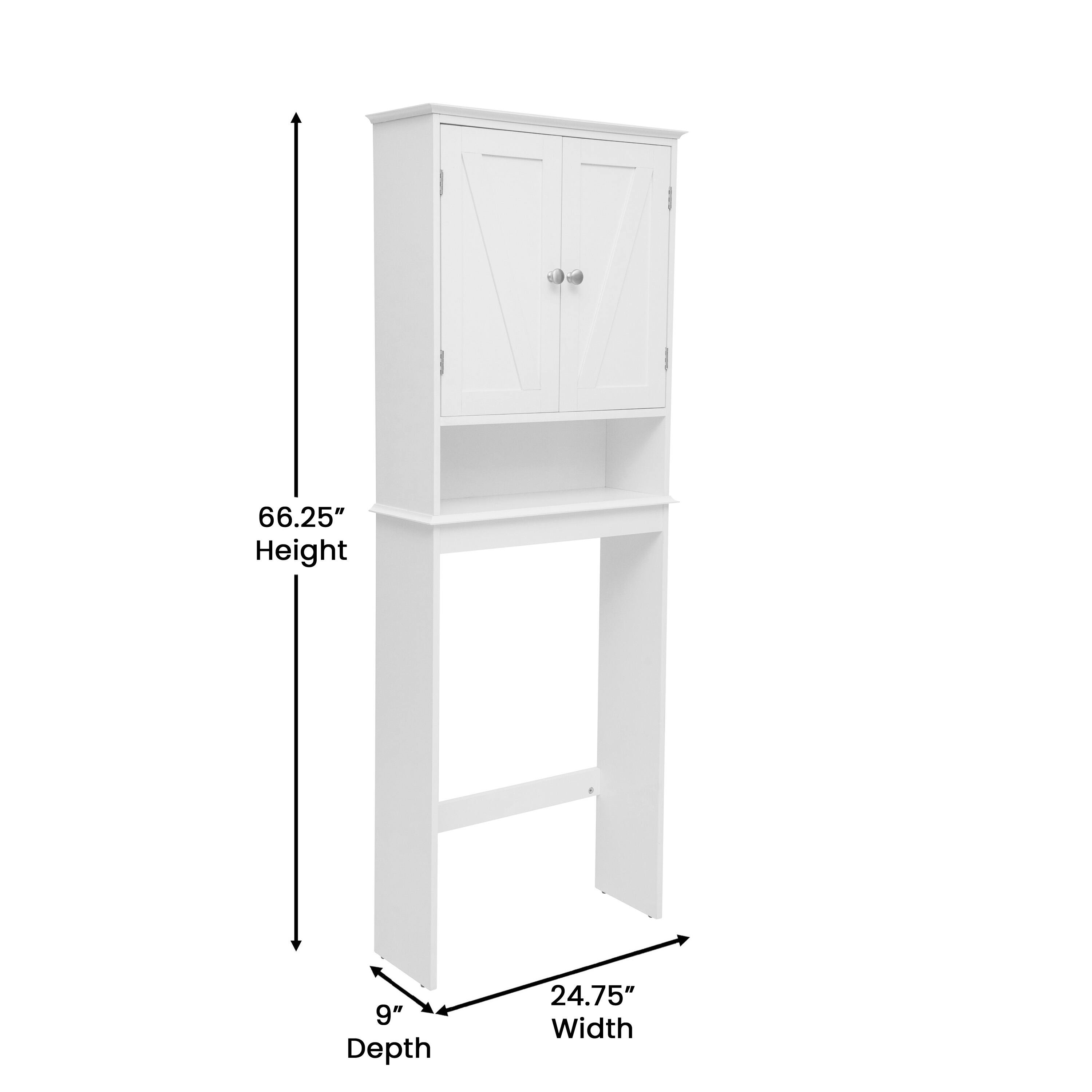 66.25" Height  
9" Depth  
24.75" Width