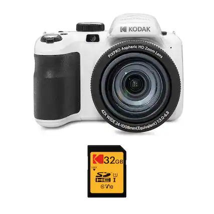 Kodak Pixpro Aspheric HD Zoom Lens 42X Wide 1:3.0-6.8 24-1008mm 8mm (Equivalent) 32GB Lock - Sp H I C 0 V10