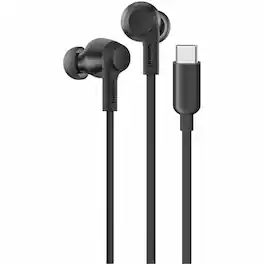Belkin - SoundForm ANC Wired Earbuds (USB-C) - Stereo - USB Type C - Wired - Earbud - Binaural - In-ear - Black