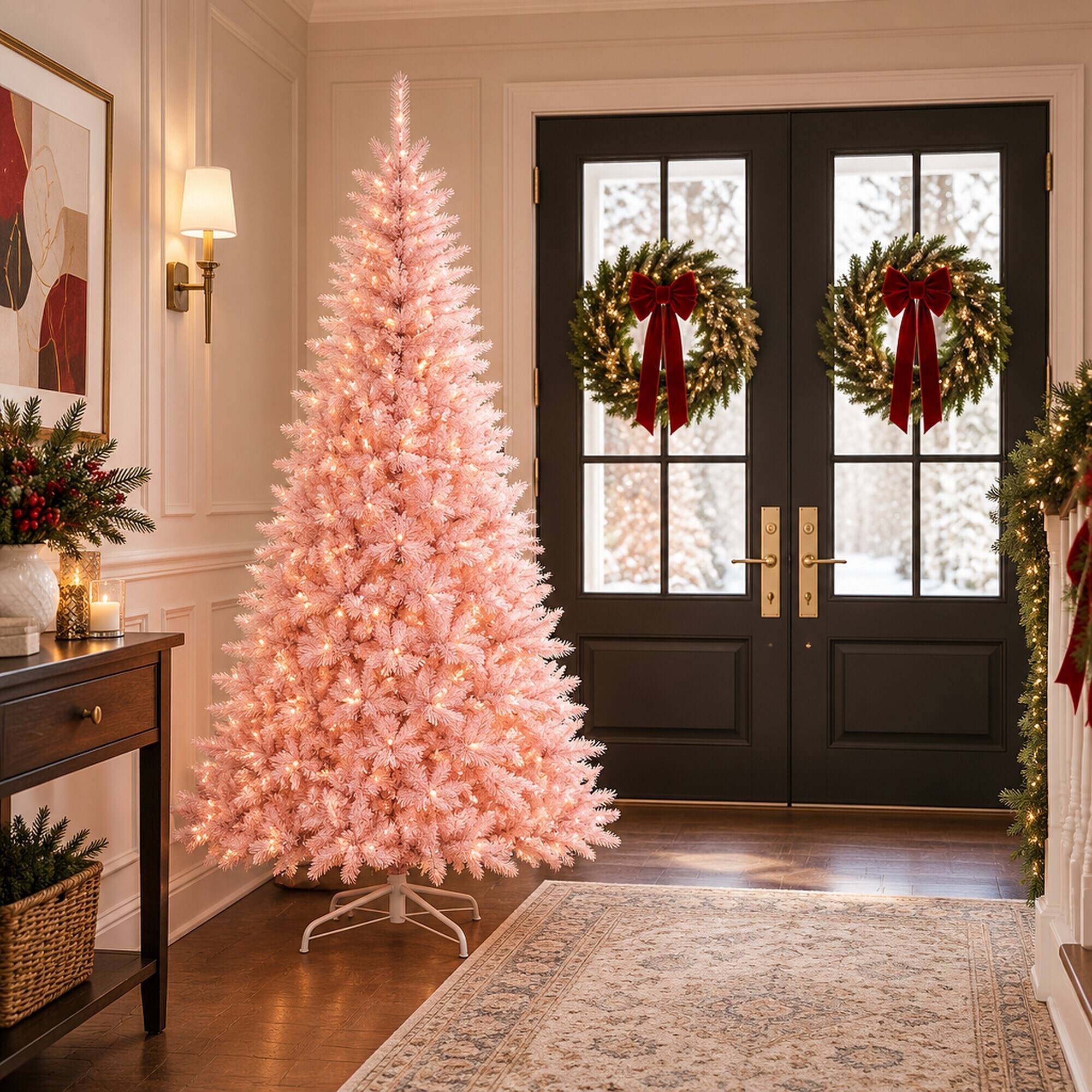 RYHNUYNE 6 Ft Unlit Spruce Artificial Christmas Tree With 800 Tips ...