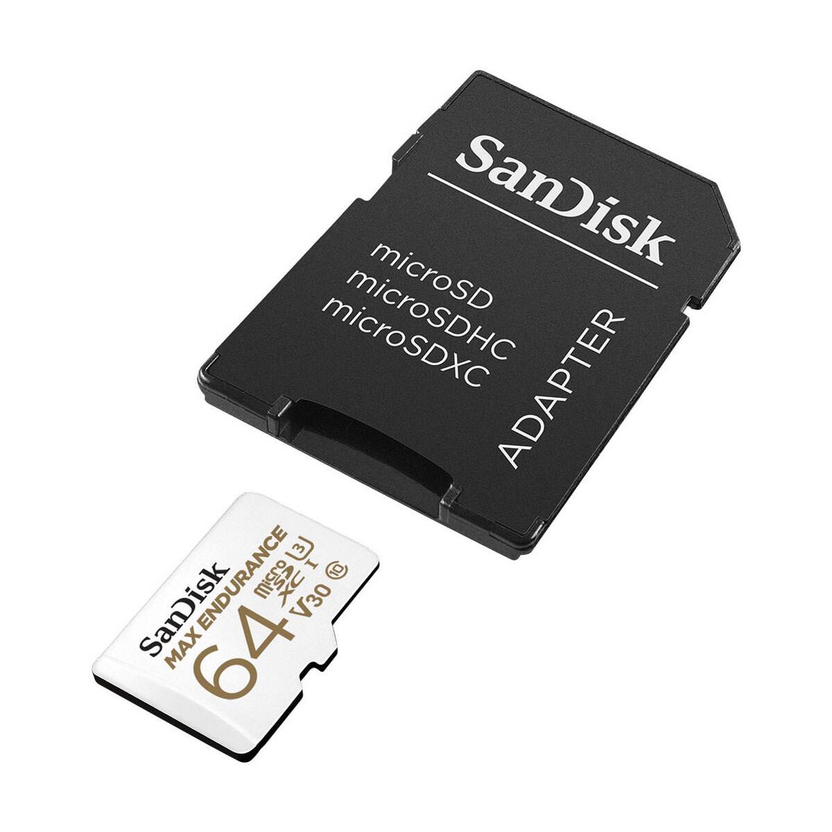 microSD SanDisk microSDHC ADAPTER 10 SanDisk MAX ENDURANCE 64GB V30