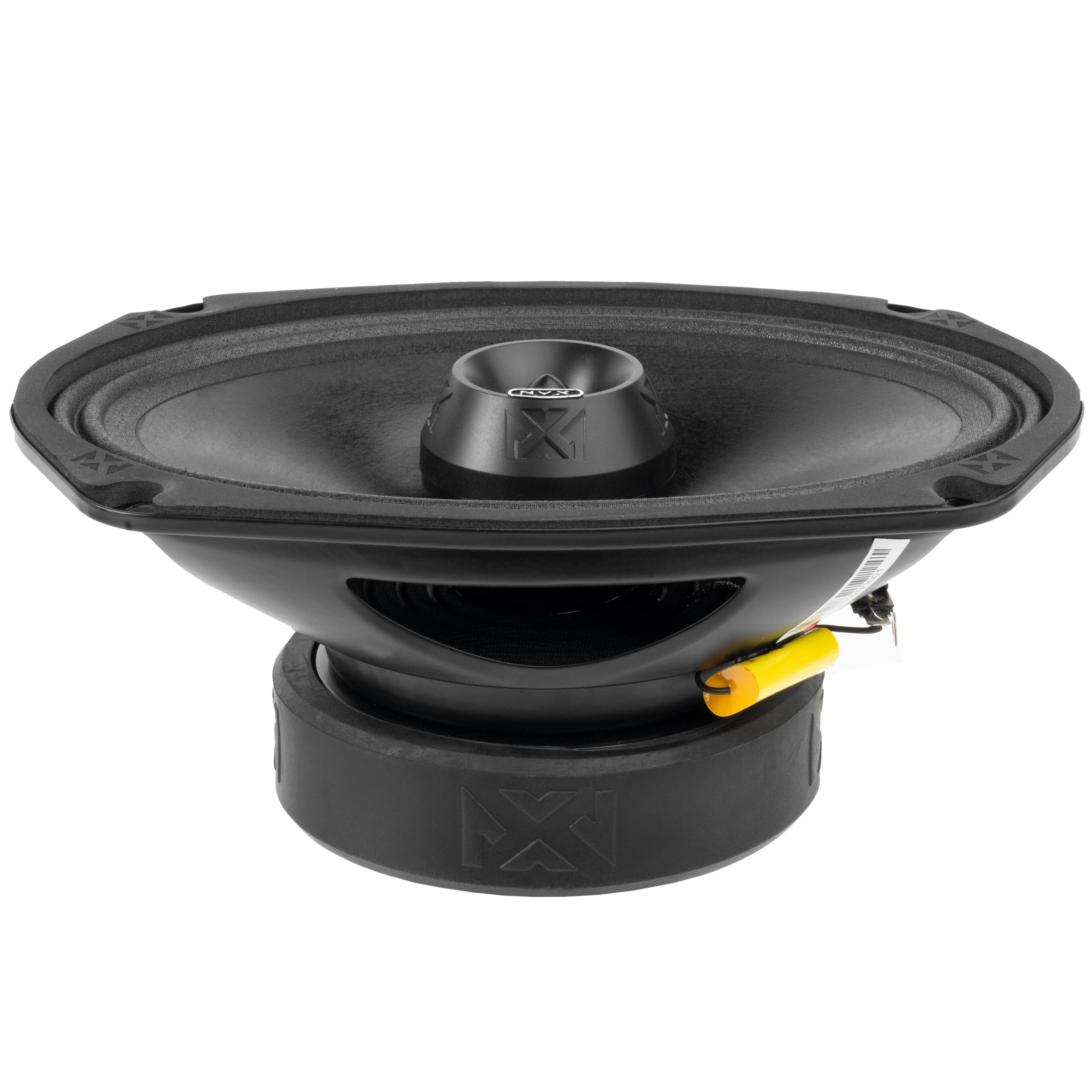 Alt View 2. NVX - VPRO69 (Sold Individually) 275W RMS 6x9in V-Series Pro 2-Way Water Resistant Coaxial Loudspeaker with Bullet Tweeter.