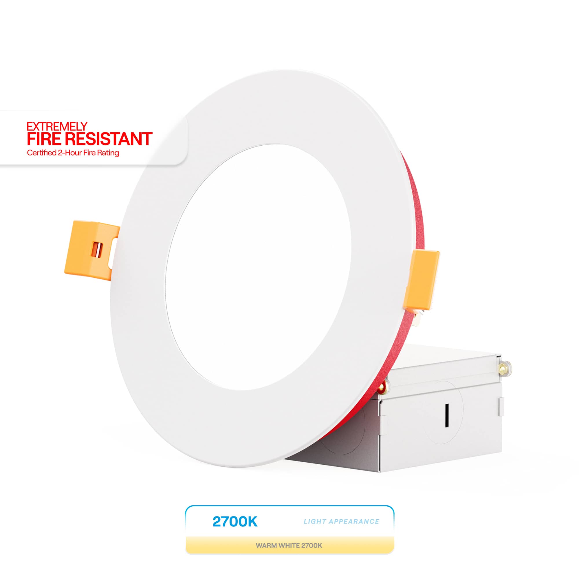 Infibrite - 4 In. Ultra-Thin Recessed LED Downlight 9W 750LM Soft Fire Rated, Wet Rated, Triac Dimmable 24-Pack - White price history on PriceWatchPro