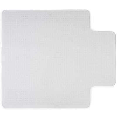 Front. Staples - Staples Carpet Chair Mat with Lip, 45" x 53'', Low-Pile, Clear (20232-CC) - Clear.