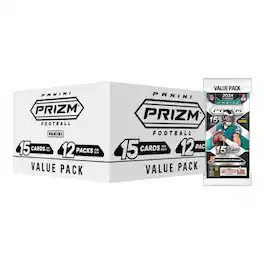 NFL 2024 Panini PRIZM Football Trading Card Fat Pack| 12 Packs - White