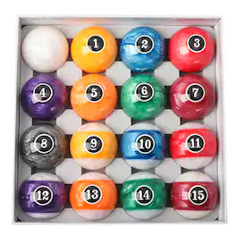 GSE Games & Sports Expert - 2 1/4-Inch Professional Regulation Size Billiards Pool Balls Set, Standard 16 Balls Set - Pearl Style