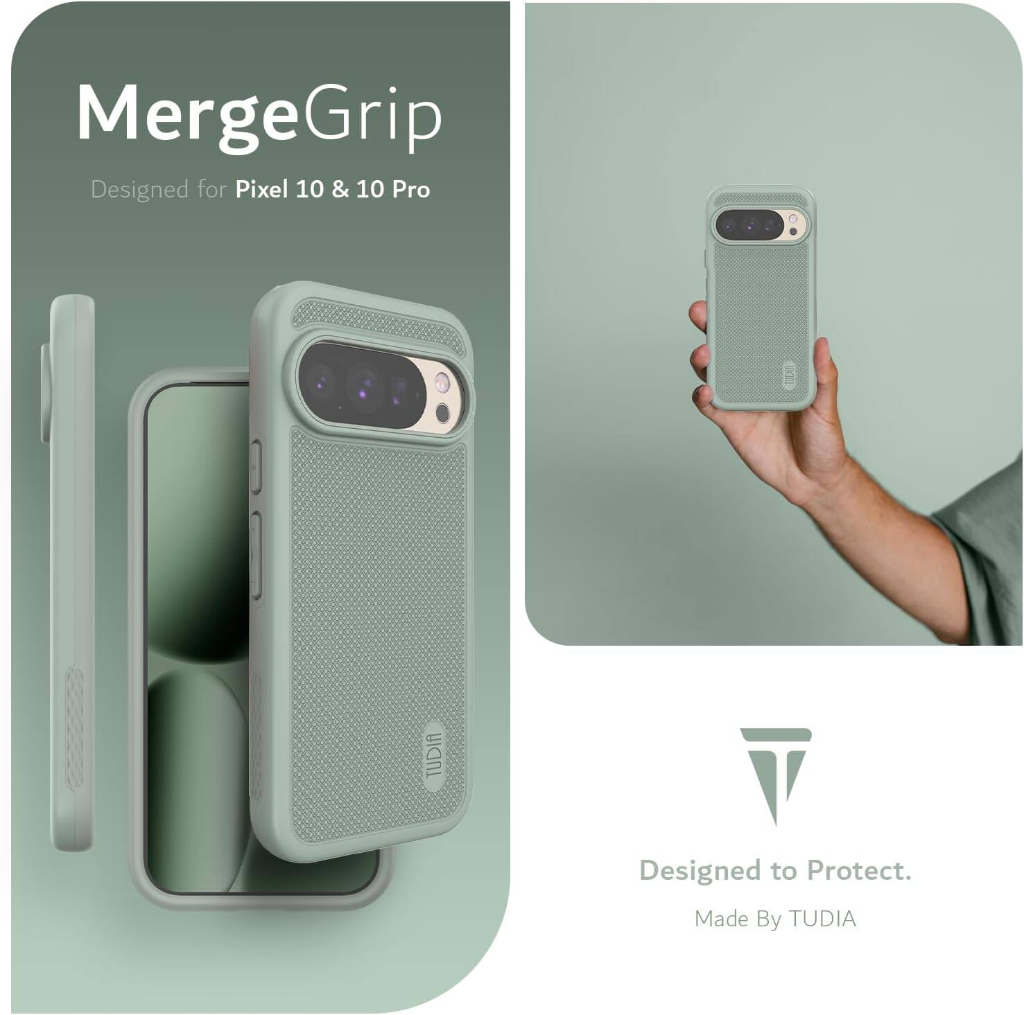 MergeGrip  
Designed for Pixel 10 & 10 Pro  

Designed to Protect.  
Made By TUDIA
