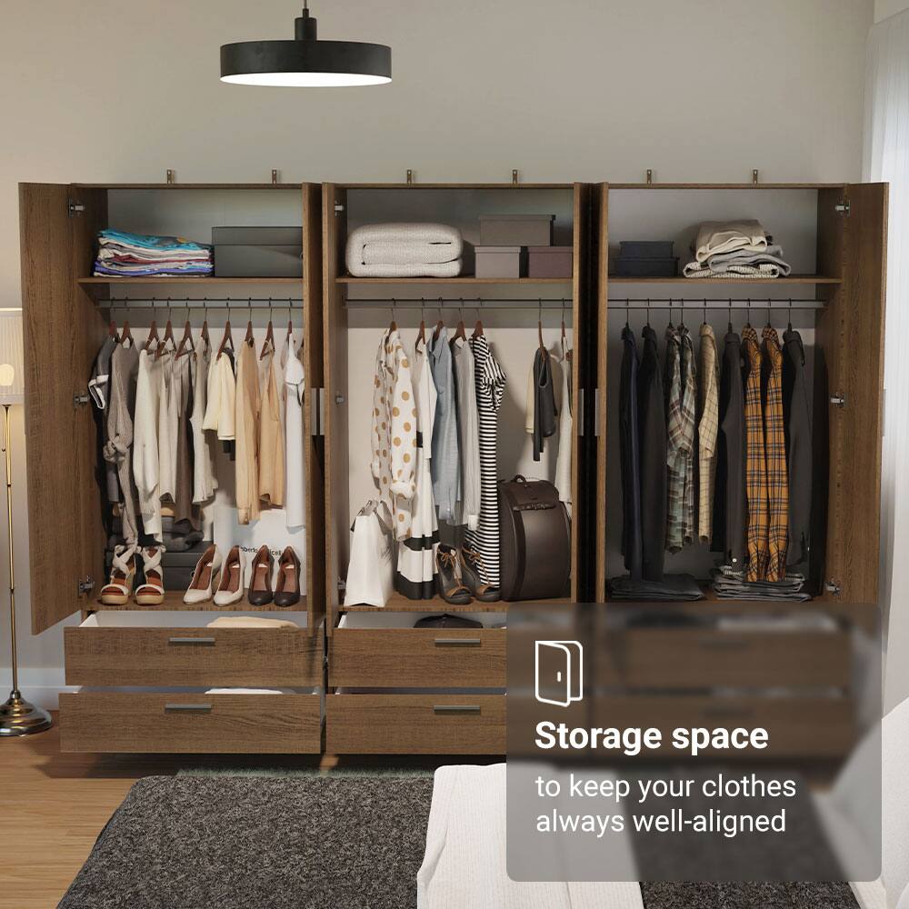 Storage space  
to keep your clothes always well-aligned