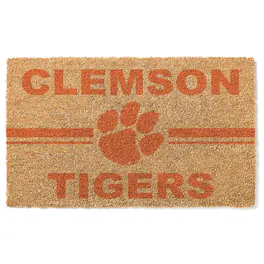 Jardine - Clemson Tigers 18" x 30" Team Logo Doormat - Brown