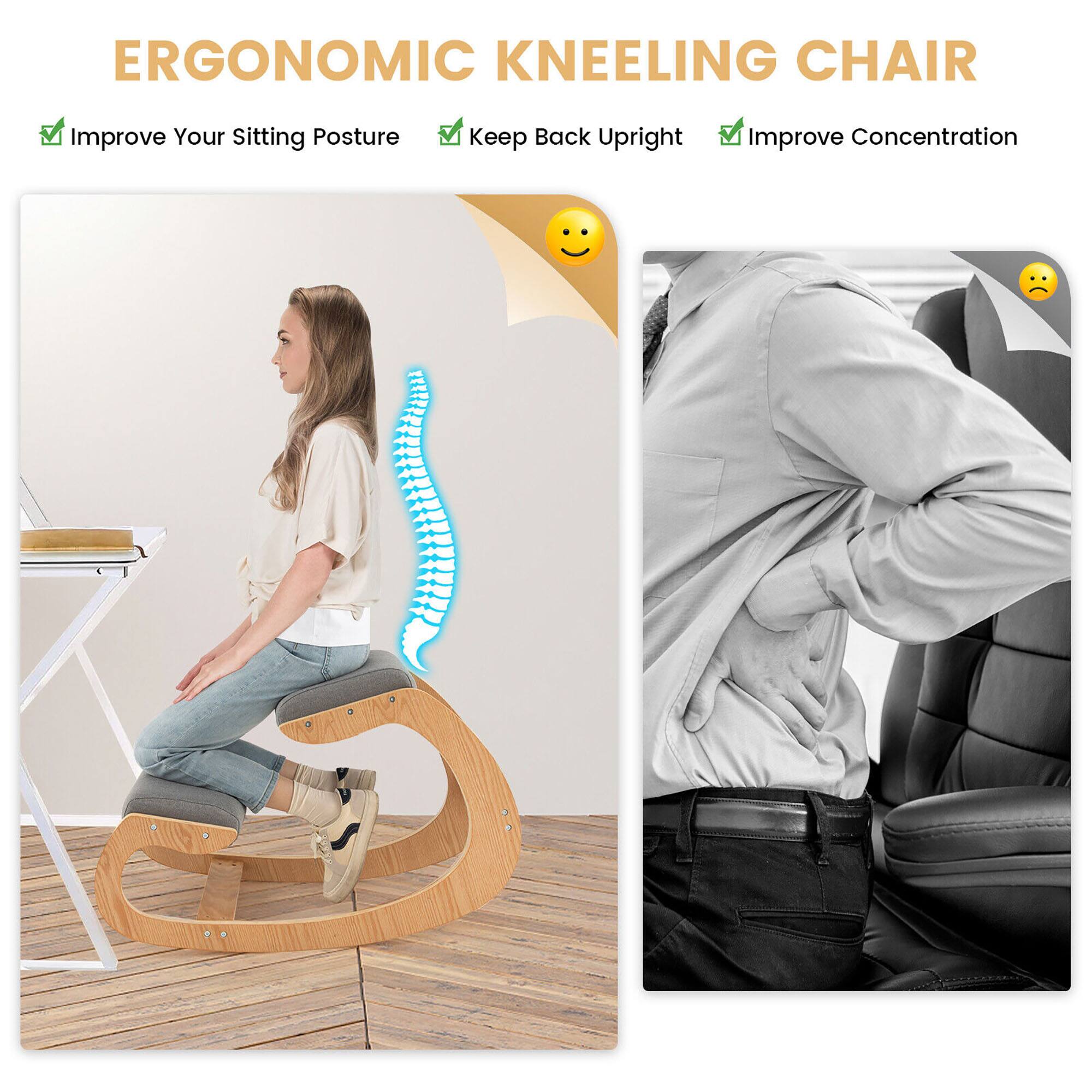 ERGONOMIC KNEELING CHAIR

- Improve Your Sitting Posture
- Keep Back Upright
- Improve Concentration