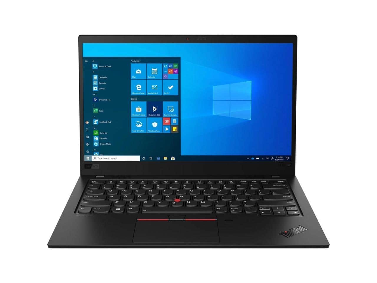 Lenovo - X1 Carbon 8th Gen Laptop Intel Core i7-10610U 16GB RAM 256GB SSD 14.0" FHD Touchscreen Windows 11 Pro