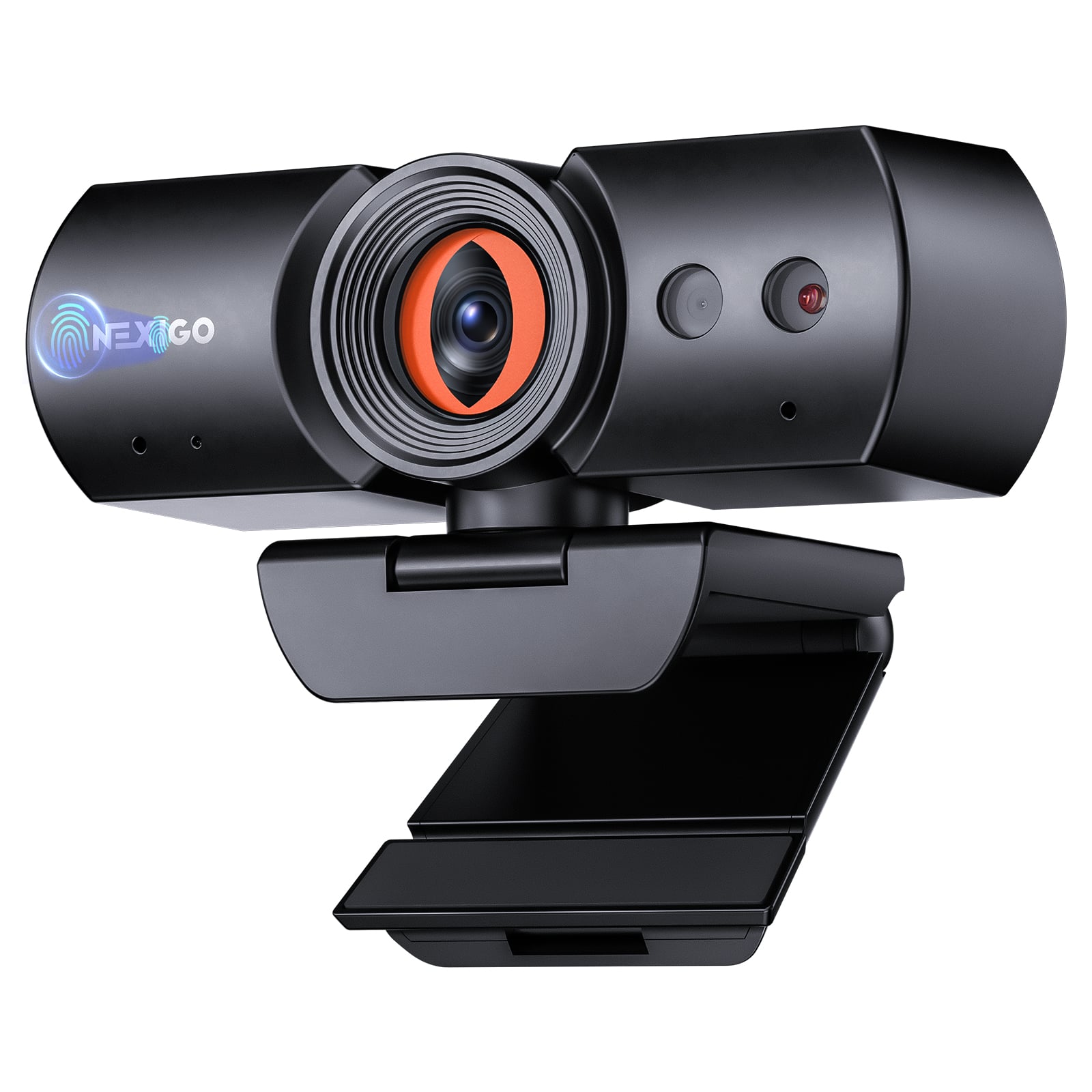 NexiGo - HelloCam Pro 1080p Webcam with Windows Hello, Autofocus, Automated Privacy Shutter, 60FPS, Built-in Mic - Black