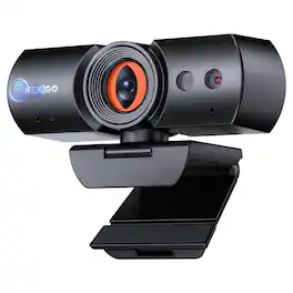 NexiGo - HelloCam Pro 1080p Webcam with Windows Hello, Autofocus, Automated Privacy Shutter, 60FPS, Built-in Mic - Black