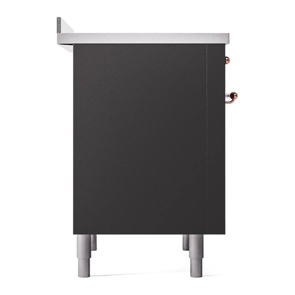 Alt View 8. ILVE - ILVE Nostalgie II 36 inch Induction Range with 6 Induction Elements (Graphite Matte) - Graphite Matte.