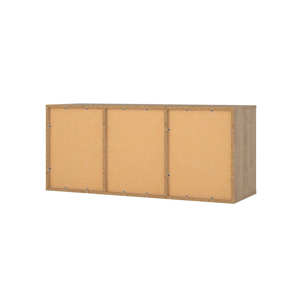 Alt View 1. Tvilum - Hyper 6 Cubby Bench, Jackson Hickory - Brown.
