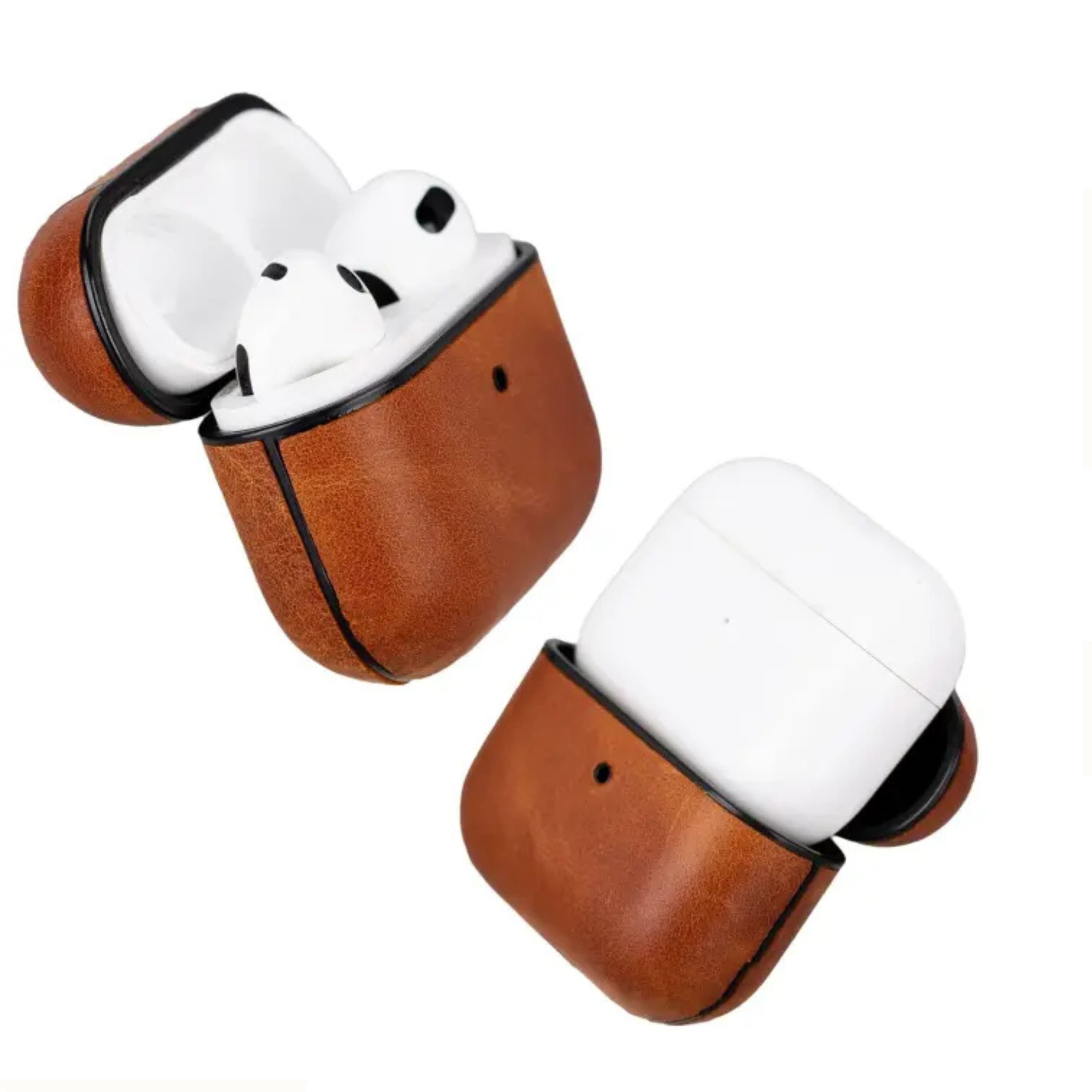 Kitcheniva - Premium Leather Case for AirPods 3 Shockproof Cover Tan