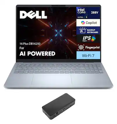 DELL
intel CORE 288V ULTRA 9
Copilot
BACKLIT KEYBOARD
IPS SuperCLEAR
Fingerprint
Wi-Fi 7
16 Plus DB16250
For AI POWERED