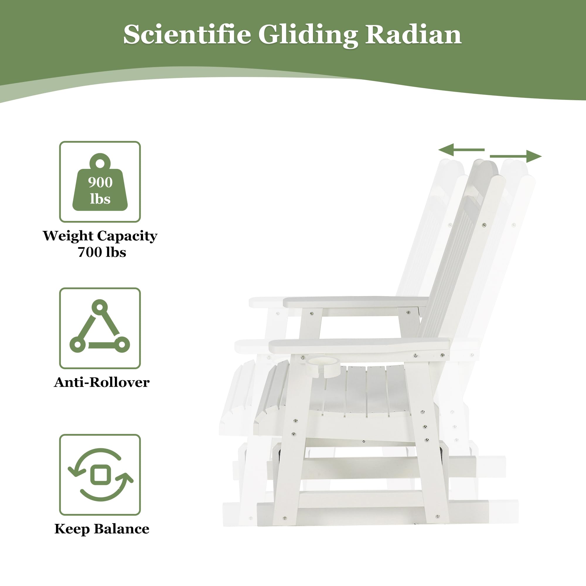 Scientifie Gliding Radian

- Weight Capacity: 900 lbs
- Anti-Rollover
- Keep Balance