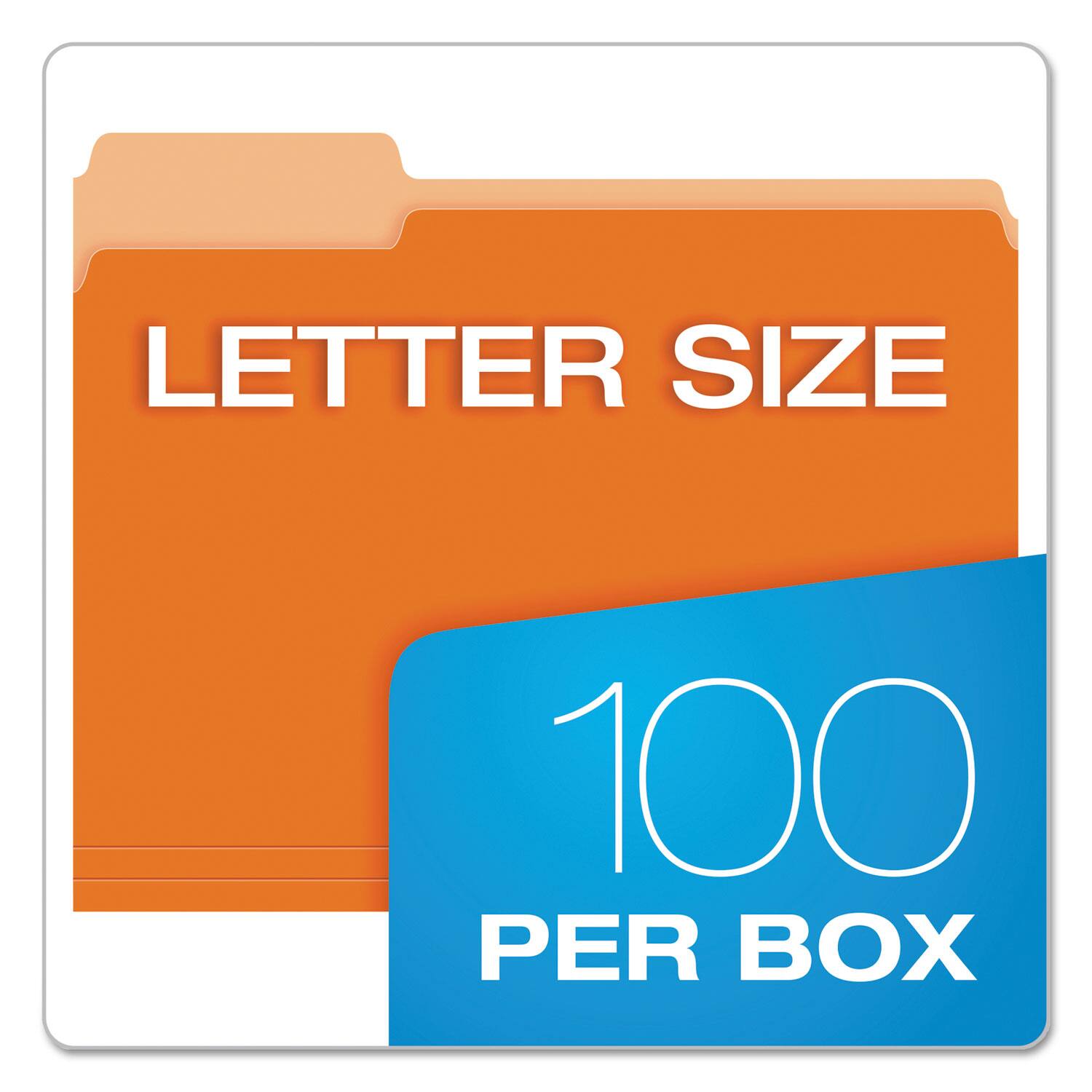 LETTER SIZE  
100 PER BOX