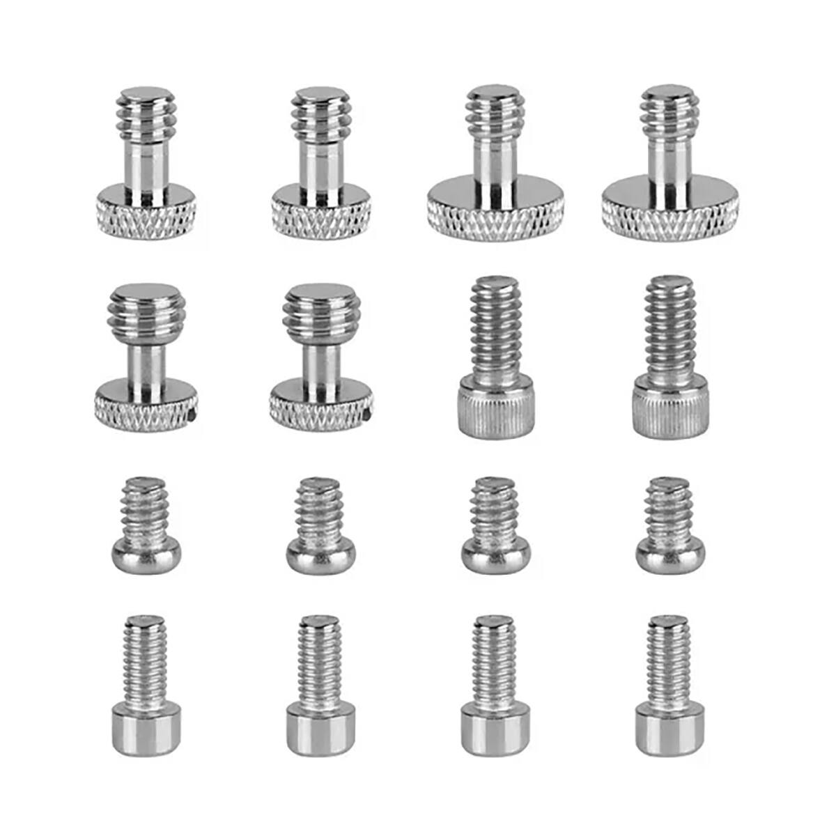 Front. CAMVATE - CAMVATE 1/4"-20, 3/8"-16 and M5 Thread Screw Assortment Kit for Camera Cage Rig and Accessories, 16 Pieces.