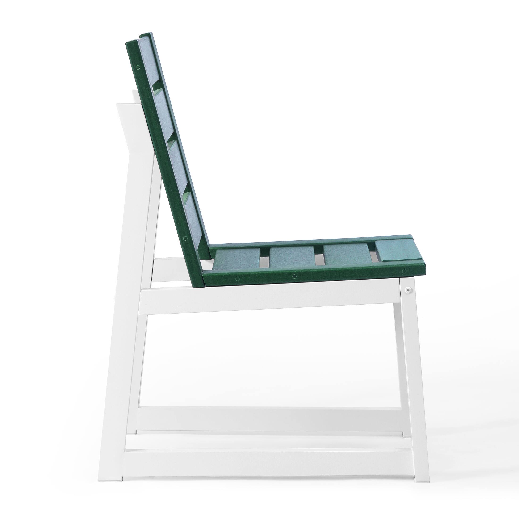 Alt View 4. WestinTrends - WestinTrends Cape May 7-Piece HDPE Outdoor Furniture Patio Dining Table With Umbrella Hole and Chairs Set For 6 - Dark Green.