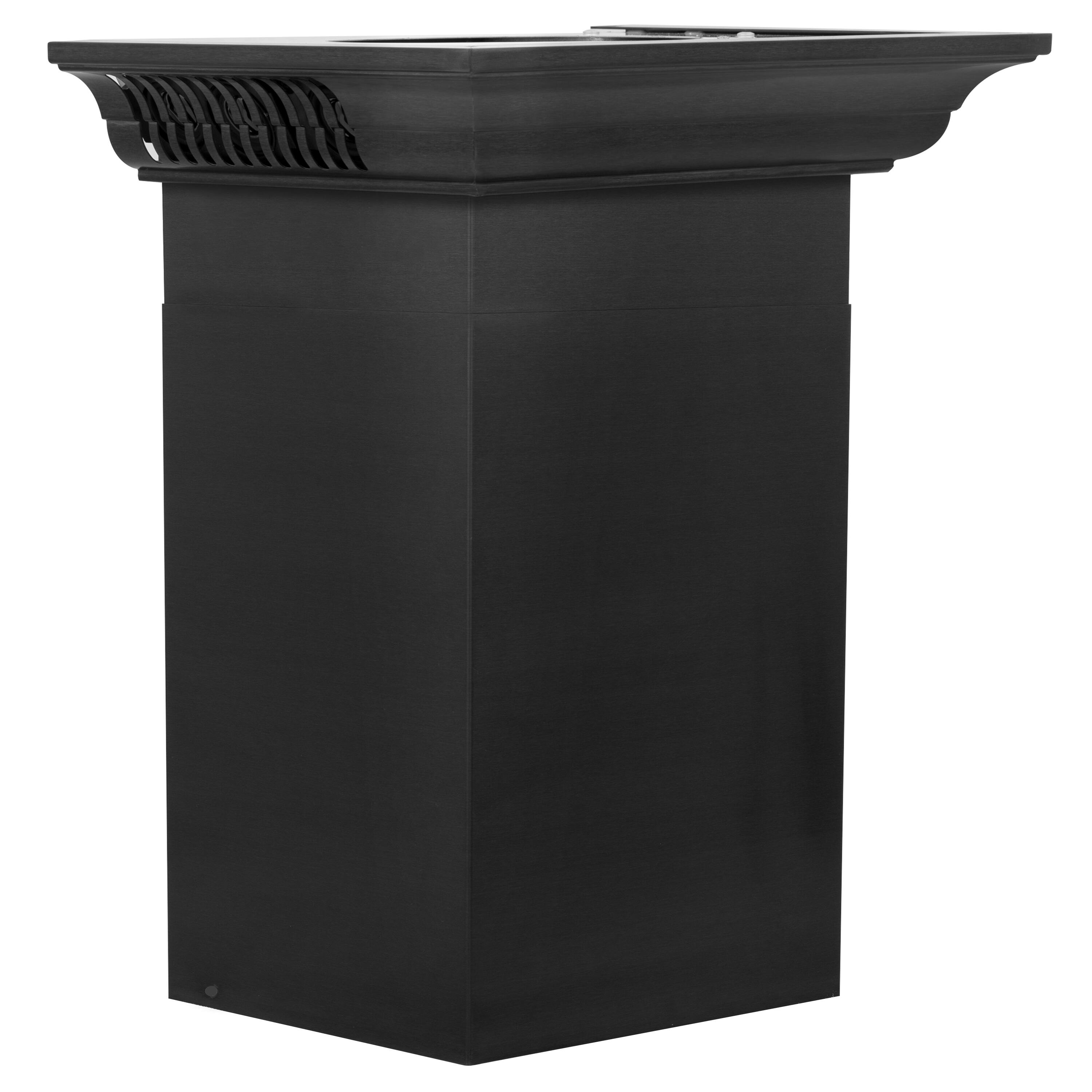 Alt View 3. ZLINE - 42 in. ZLINE CrownSound™Ducted Vent Wall Mount Range Hood in Black Stainless Steel with Built-in Bluetooth Speakers - Black Stainless Steel.