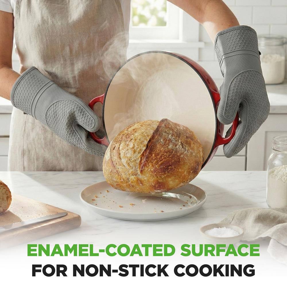 ENAMEL-COATED SURFACE FOR NON-STICK COOKING