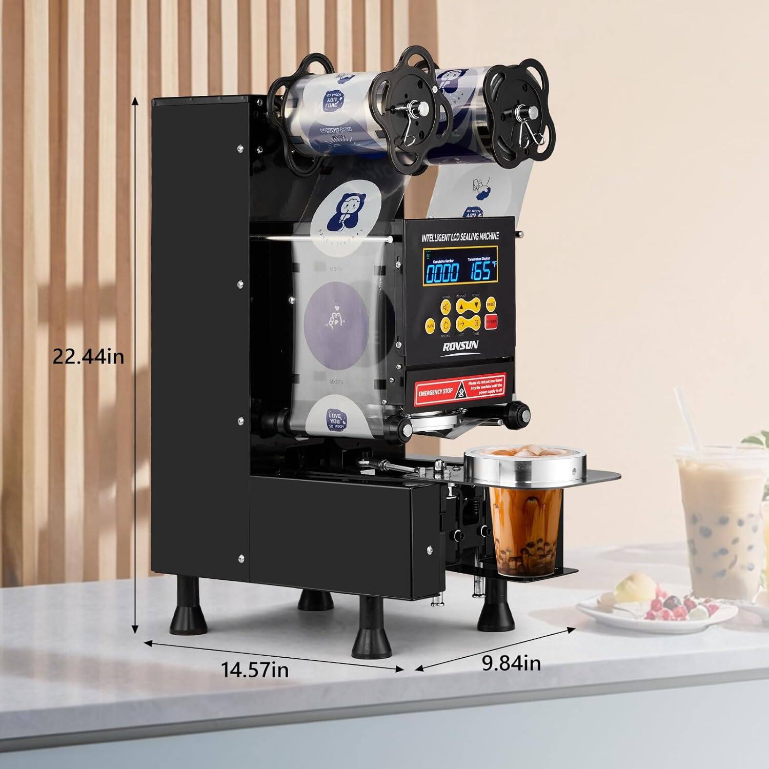 TMA 9 Sooda - N EU GENT L SEALING MACHINE  
0000 165  
22.44in  
14.57in  
9.84in