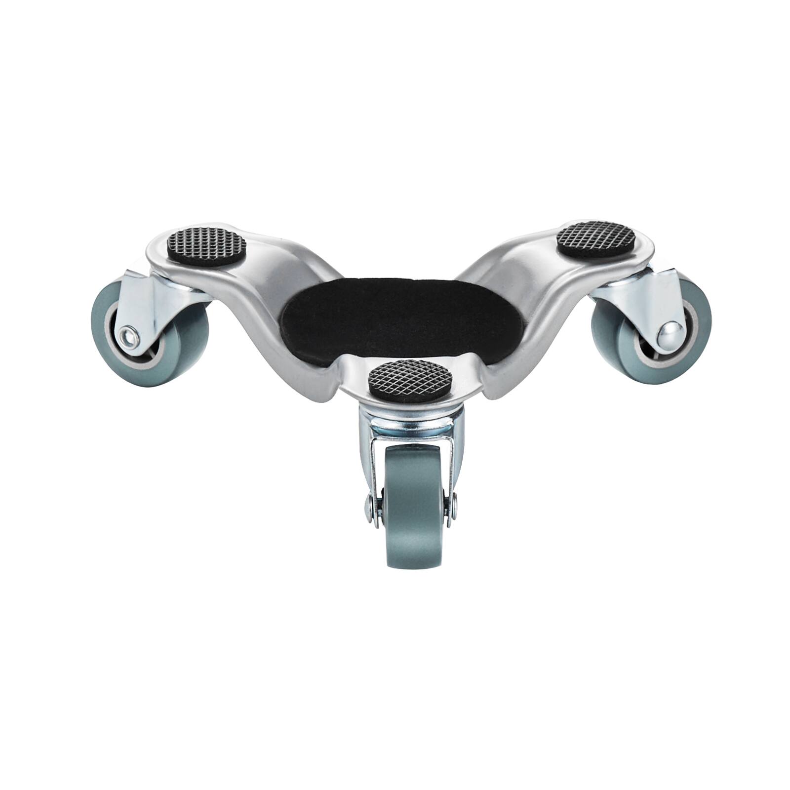 Alt View 5. VEVOR - Furniture Dolly, 440 lbs Load Capacity, 3 Wheel Steel 6.3" Tri-dolly Heavy Duty Mover with Triangle Swivel Caster - Sliver.