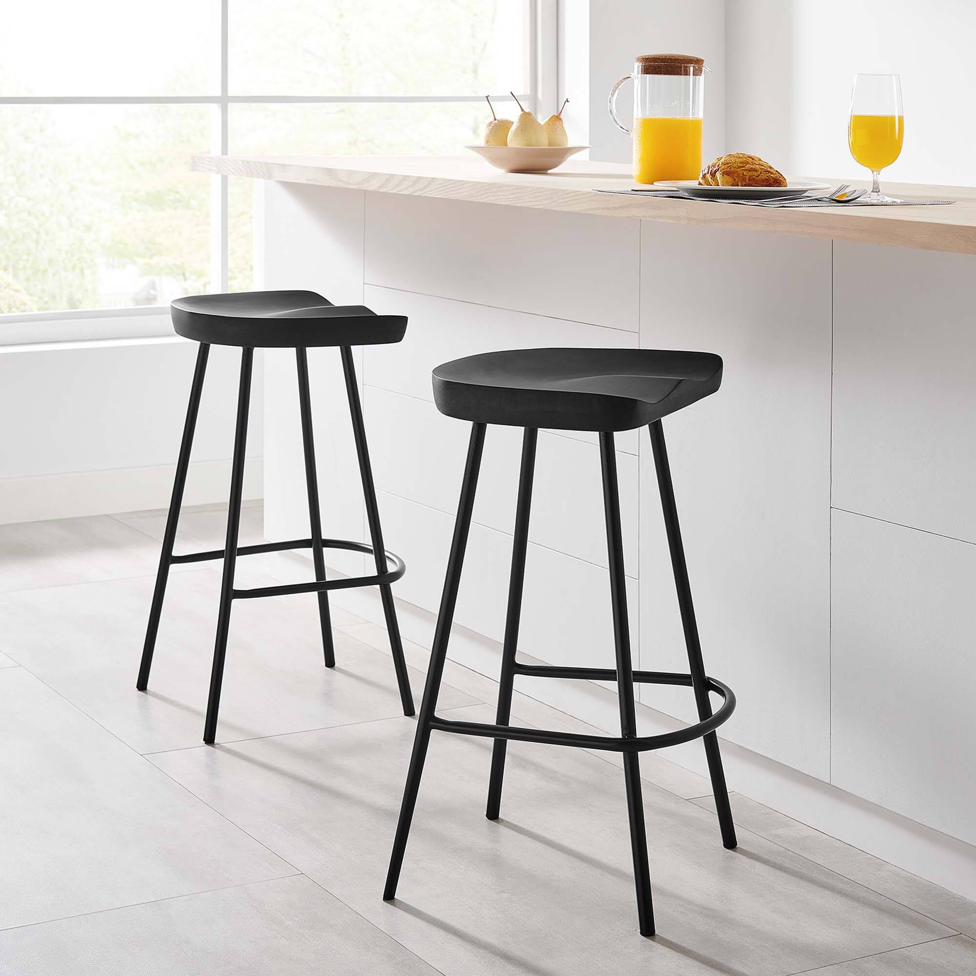 Alt View 5. Modway - Concord Backless Wood Counter Stools Set of 2 by Modway - 0.