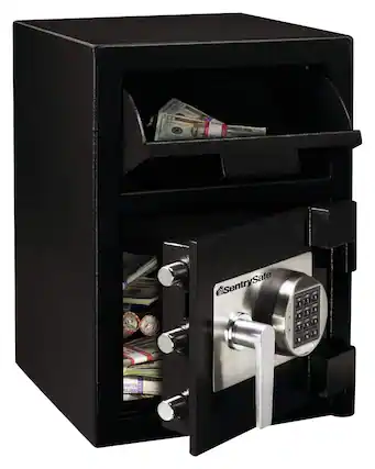 Front. SentrySafe - Depository Safe - Black.