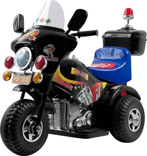 Angle Standard. Trademark - Deputy 3 Wheel Bike Battery Operated Riding Toy - Black.