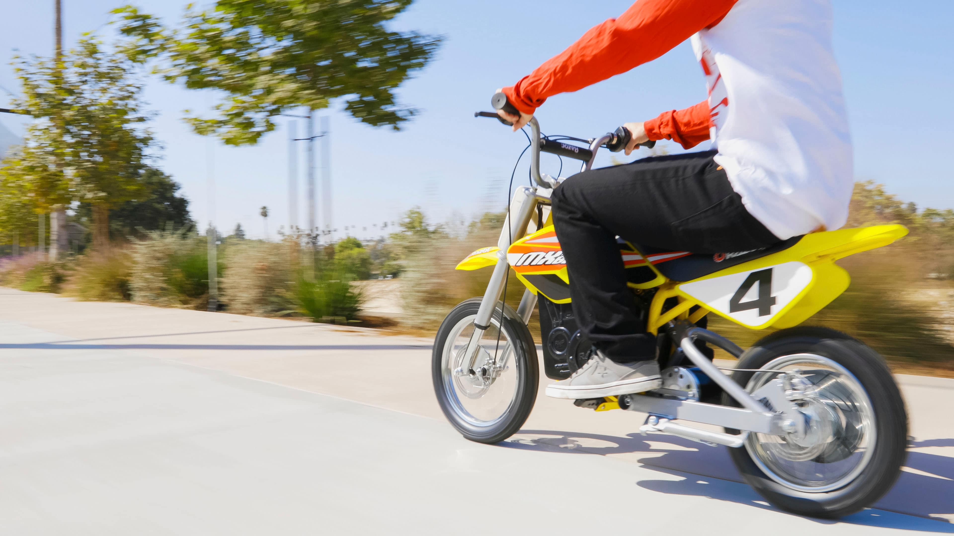 Alt View 18. Razor - MX650 Dirt Rocket Off-Road Motocross Bike w/10 miles max operating range and 17 mph max speed - yellow.