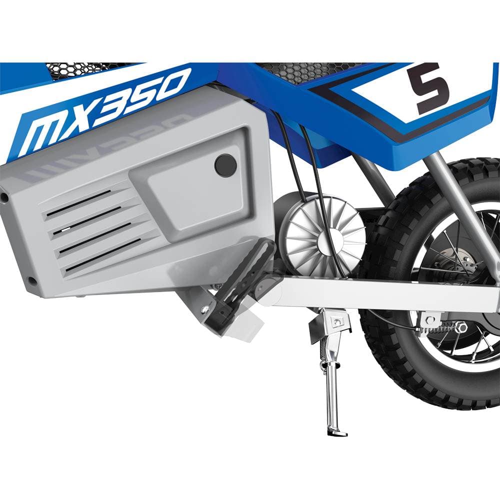 Alt View 12. Razor - MX350 Dirt Rocket eBike w/7 miles Max Operating Range & 14 mph Max Speed - Blue.