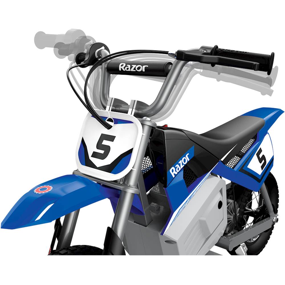 blue razor motorcycle