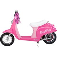 Razor - Electric Scooter w/10 mi Max Operating Range & 15 mph Max Speed - Sweet Pea Pink - Front_Zoom