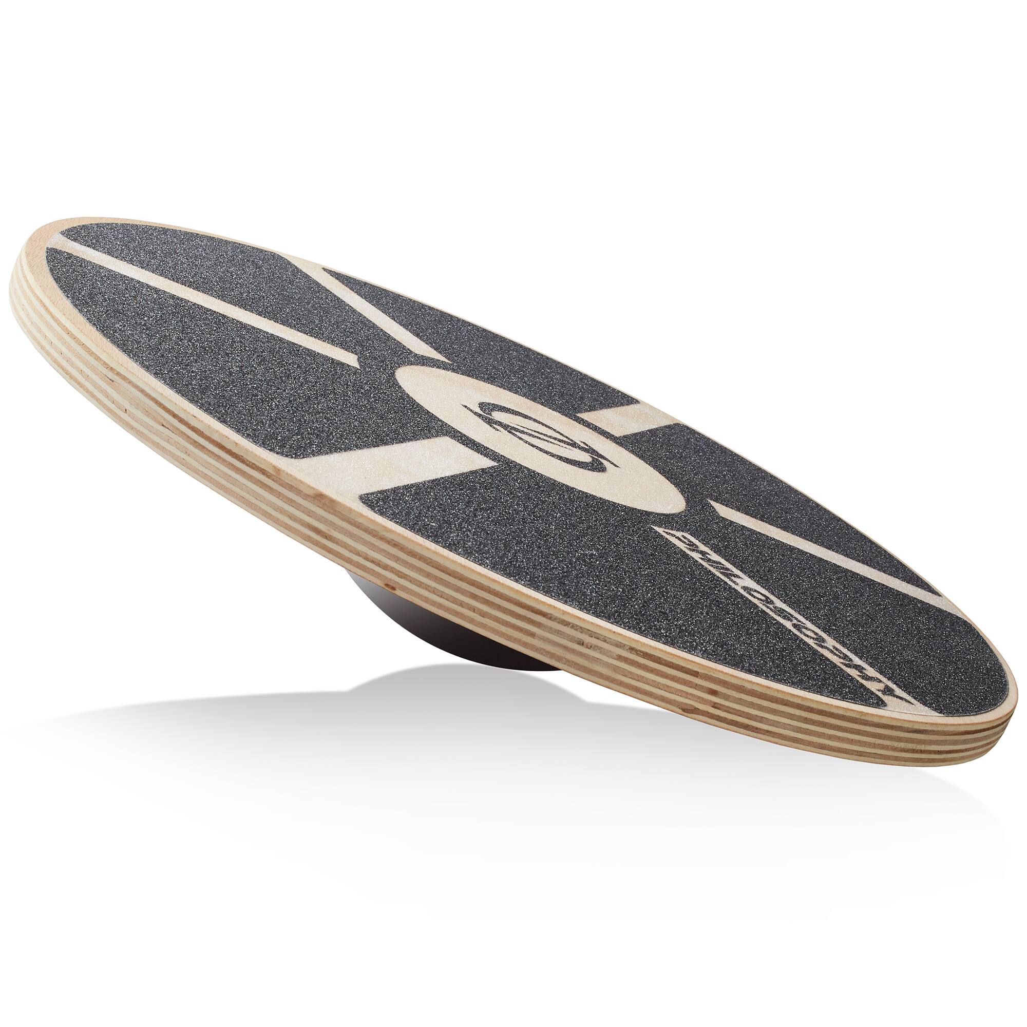 Alt View 1. Philosophy Gym - Wobble Board - Round Wooden Balance Board - Exercise Balance Trainer - Black.