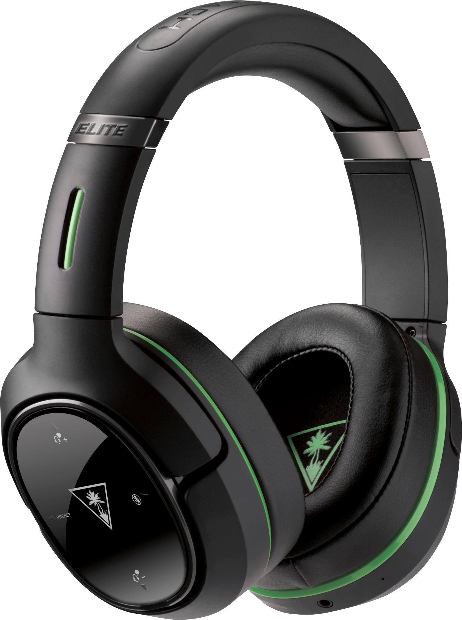 Alt View 18. Turtle Beach - Elite 800X Wireless DTS 7.1-Channel Surround Sound Gaming Headset for Xbox One - Black/Green.