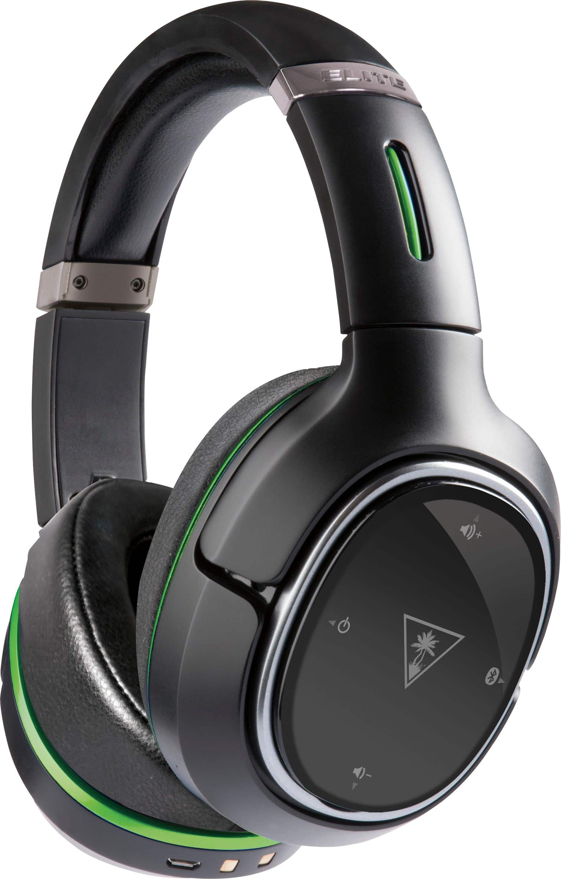 Alt View 20. Turtle Beach - Elite 800X Wireless DTS 7.1-Channel Surround Sound Gaming Headset for Xbox One - Black/Green.