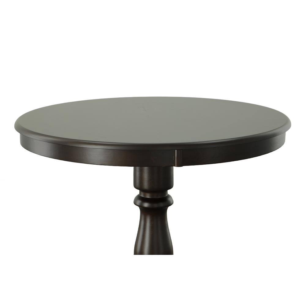 Alt View 4. Carolina Chair & Table - Fairview 36" Round Pedestal Bar Table - Espresso - Espresso.