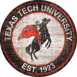 Fan Creations - Texas Tech Red Raiders 24'' Round Heritage Logo Sign - Multicolor