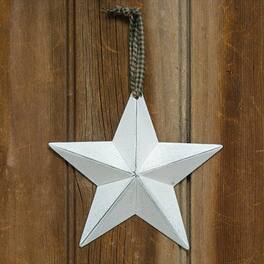 BreeBe - Farmhouse Barn Star - 5" - White