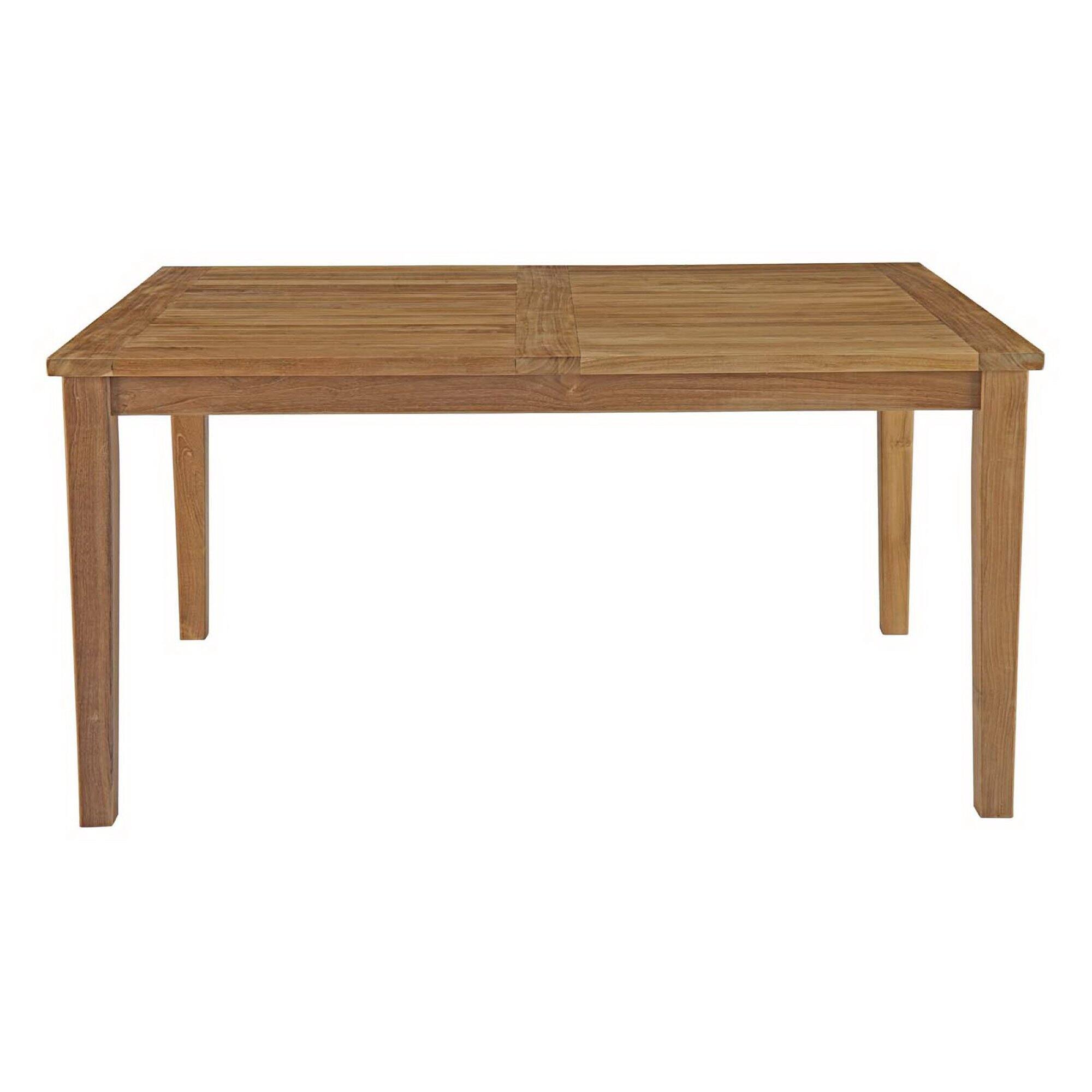 Left. Modway - Marina 60" Outdoor Patio Teak Dining Table by Modway - Natural.