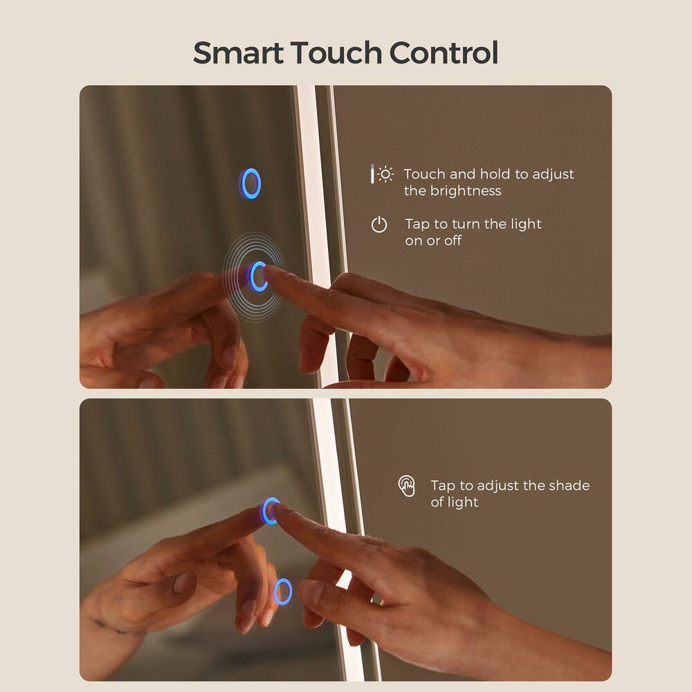 Smart Touch Control

- Touch and hold to adjust the brightness
- Tap to turn the light on or off
- Tap to adjust the shade of light